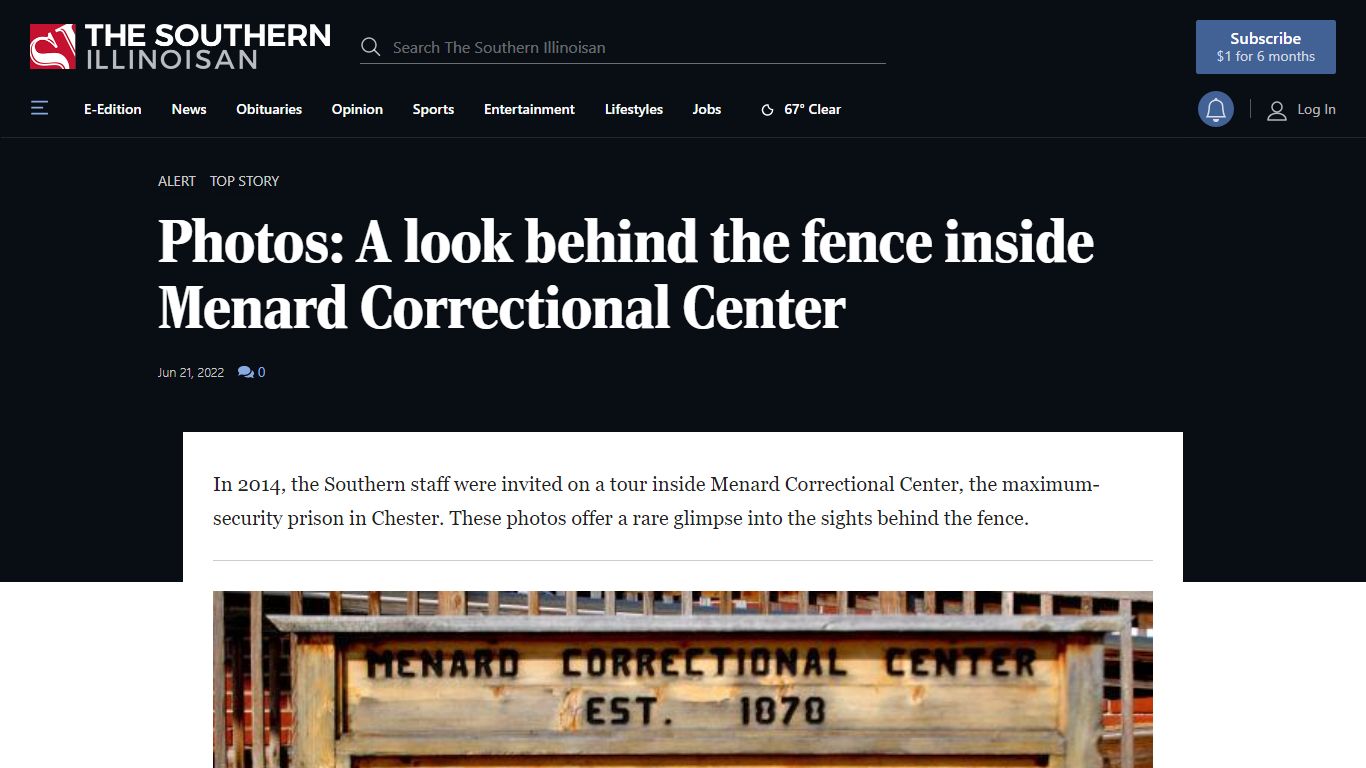 Photos: A look behind the fence inside Menard Correctional Center